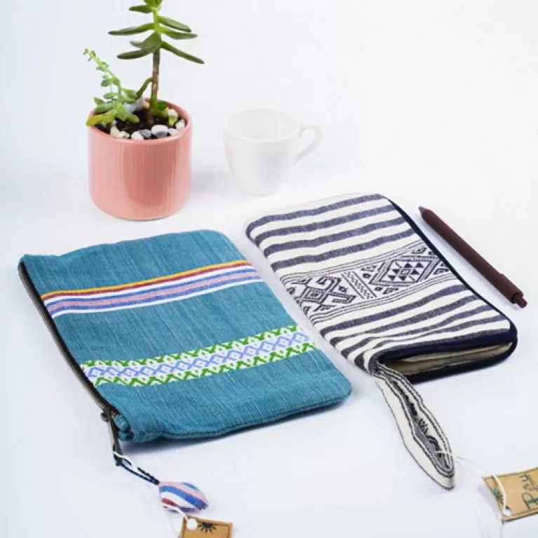 rectangle bag, versatile accessory, holds office supplies or cosmetics, spacious design, ethnic pattern