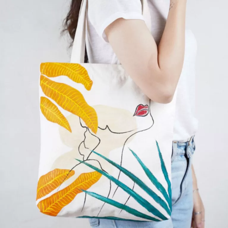 Hand-drawn Tote Bags