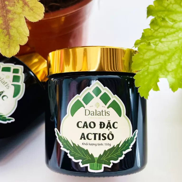 cao đặc actiso, chiết xuất từ 100% lá actiso, hương vị thơm đắng đặc trưng, thanh lọc cơ thể, thải độc da, hỗ trợ điều trị bệnh gan