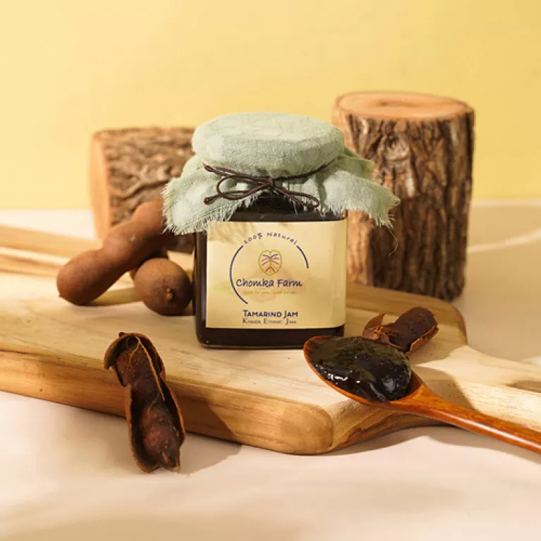 tamarind jam, homemade tamarind preserve, pure tamarind preserve, sugar-coated tamarind, ginger tamarind preserve, perfect with tea
