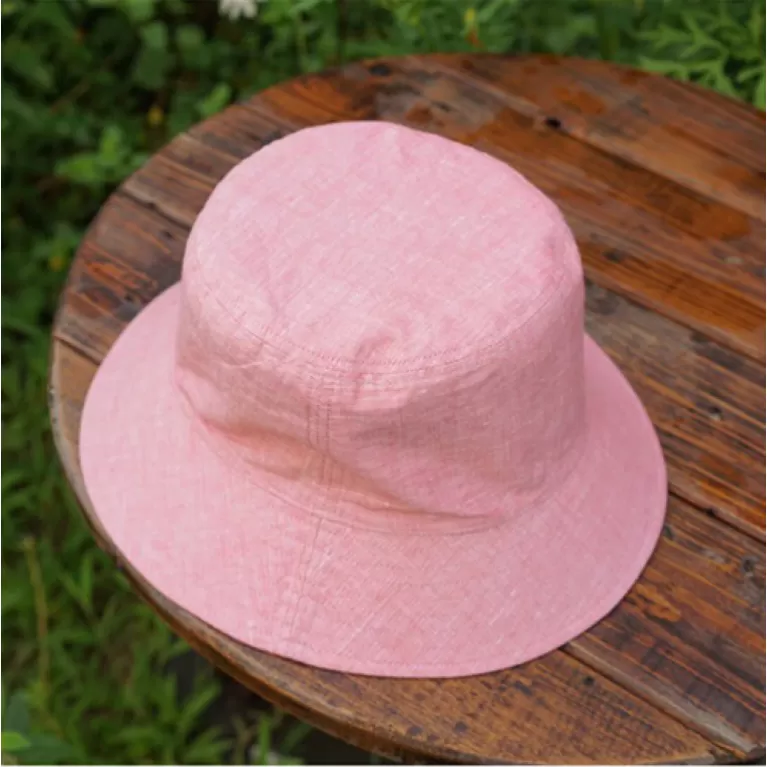 nón bucket linen, mũ rộng vành, mũ bucket nữ, nón có vành, nón bucket trơn màu, mũ vải vành nhỏ, mũ đội được 2 mặt
