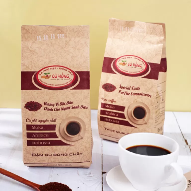 Cà Phê Bột Nguyên Chất, Cà Phê Cỏ Hồng, chus