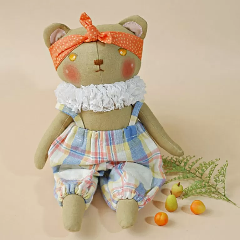 thú nhồi bông gấu bum, gấu bông bằng vải, gấu bông handmade, đồ chơi vải, quà tặng cho bé, quà tặng người yêu