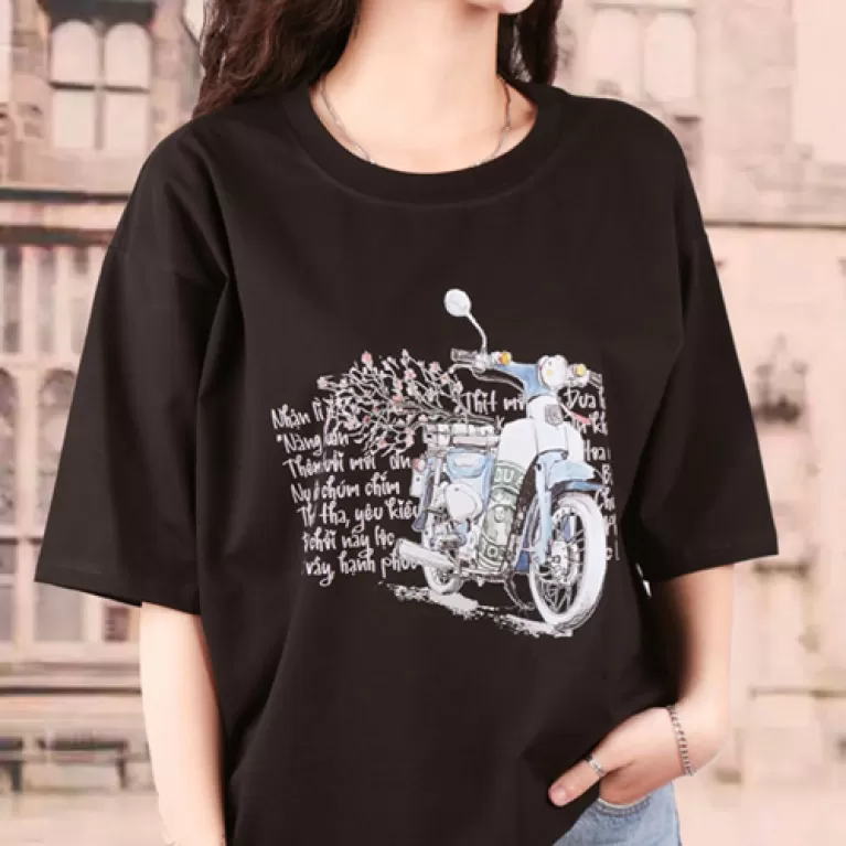 “replay 198x" t-shirt, cool cotton t-shirt, stretchy t-shirt, short-sleeved t-shirt, black printed t-shirt