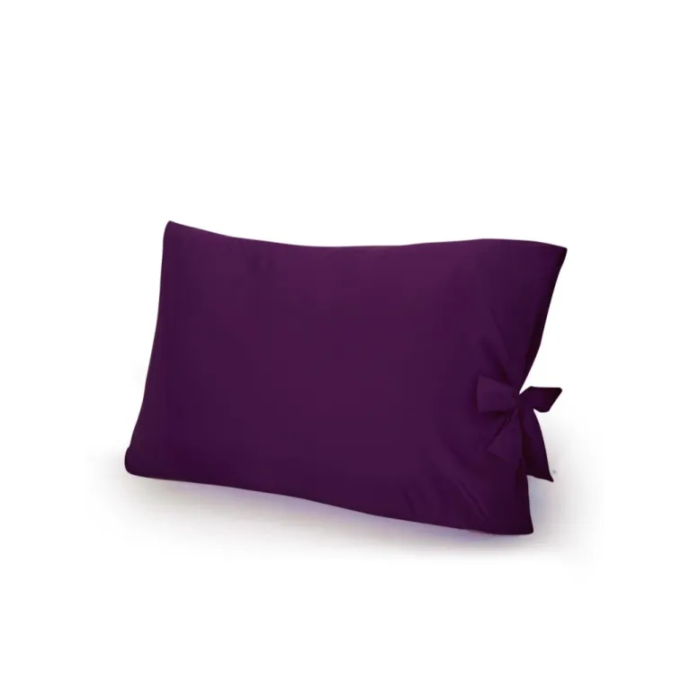 50 x 70cm satin silk pillowcase with bow ties, soft and breathable material, meticulously sewn seams, high-quality pillow cover