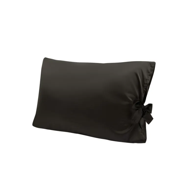 50 x 70cm satin silk pillowcase with bow ties, soft and breathable material, meticulously sewn seams, high-quality pillow cover
