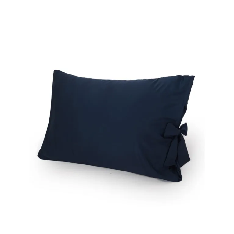 50 x 70cm satin silk pillowcase with bow ties, soft and breathable material, meticulously sewn seams, high-quality pillow cover