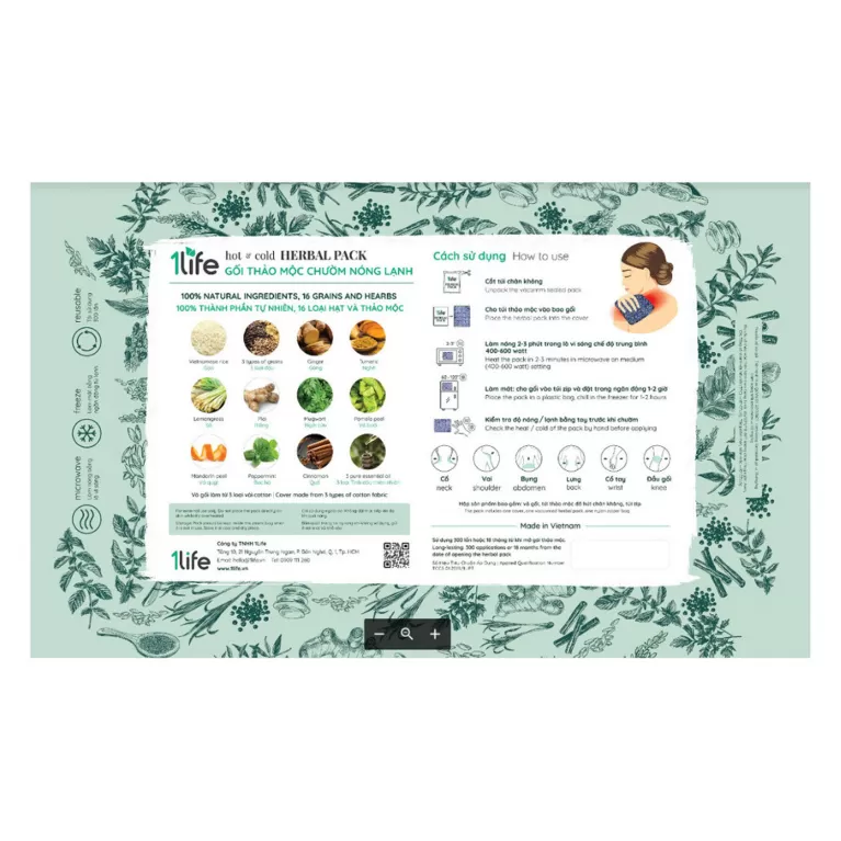 hot and cold herbal pack, herbal hot compress pillow, multifunctional herbal compress pillow, neck and shoulder compress pillow