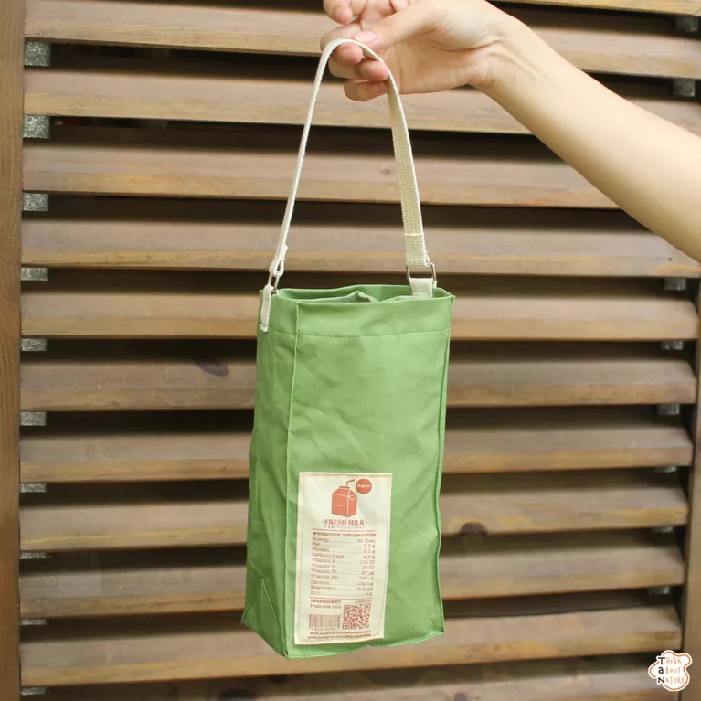 túi vải đựng bình nước milkbox, chất liệu kaki dày dặn, thiết kế tiện lợi, màu sắc đa dạng, bảo vệ bình khỏi va đập