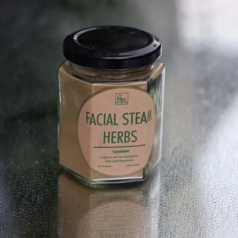 facial steam herbs, reduces excess oil, detoxifies skin, natural skin care, at-home facial steaming, acne-clearing facial steam