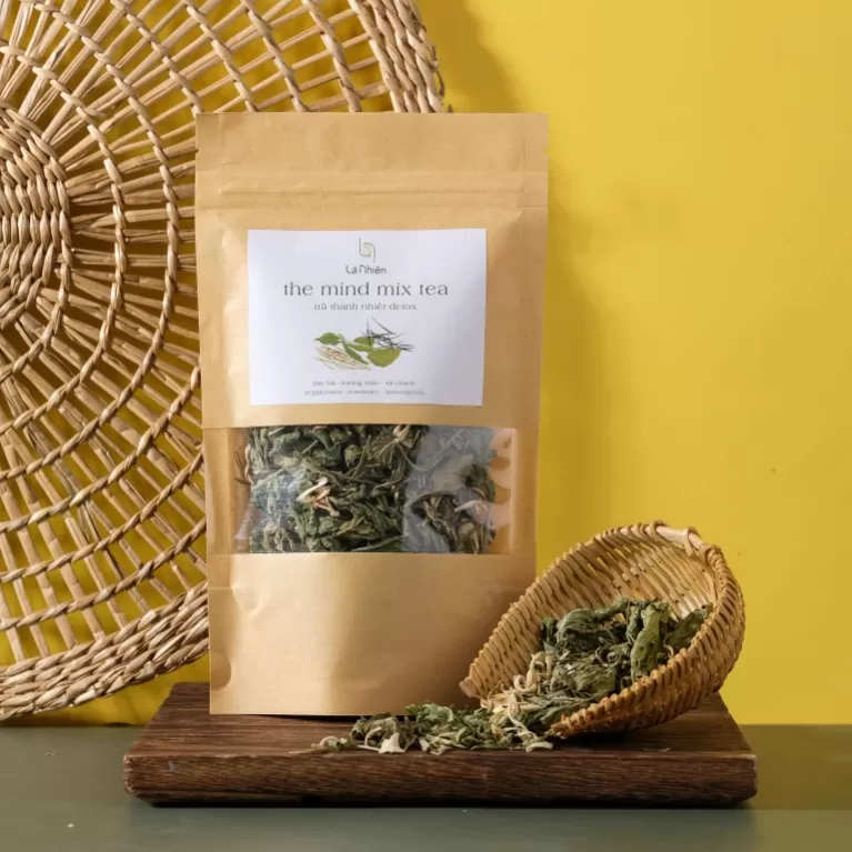 trà the mind, túi zip 10g, là nhiên, chus
