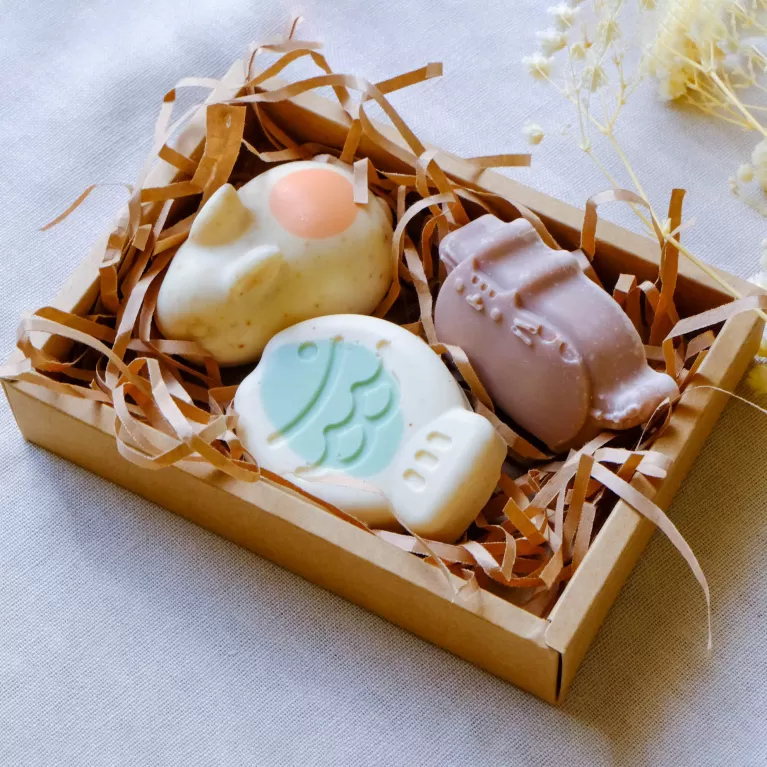 hộp quà xà phòng mini thủ công, lecteur de craft, chus