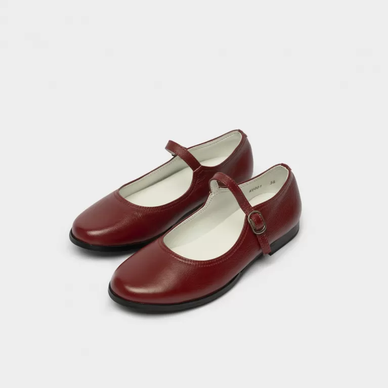giày búp bê da thật mary jane, giày da vintage, giày lolita, giày búp bê bít mũi, giày búp bê có quai