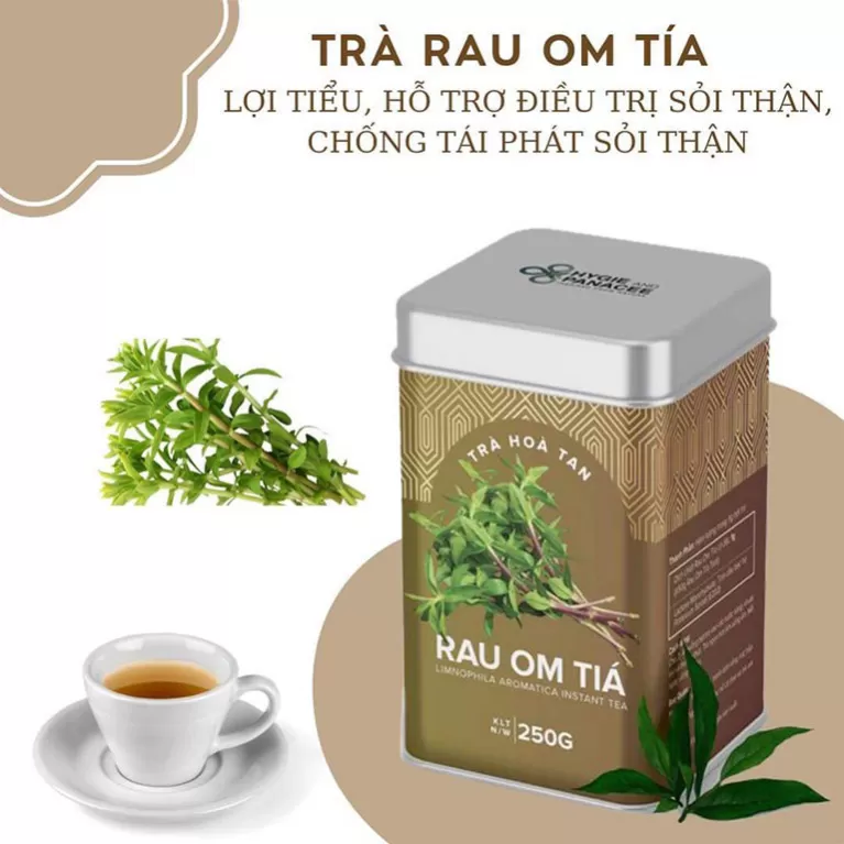 trà hoà tan rau om tía, hygie and panacee, chus