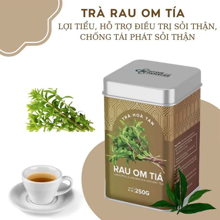trà hoà tan rau om tía, hygie and panacee, chus