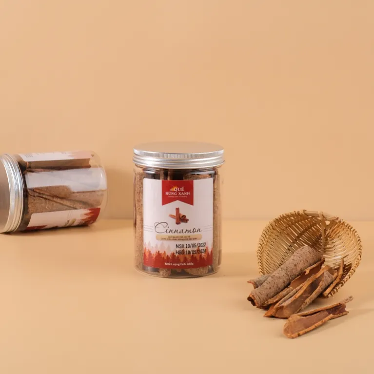 quế thanh, hộp 150g, quế tự nhiên, trang trí bánh ngọt, trang trí không gian sống, quế nguyên chất cạo vỏ