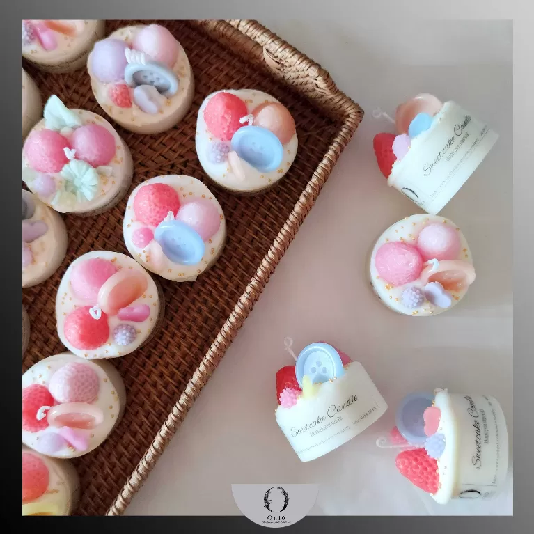 nến thơm bánh sinh nhật, onio soapery, chus