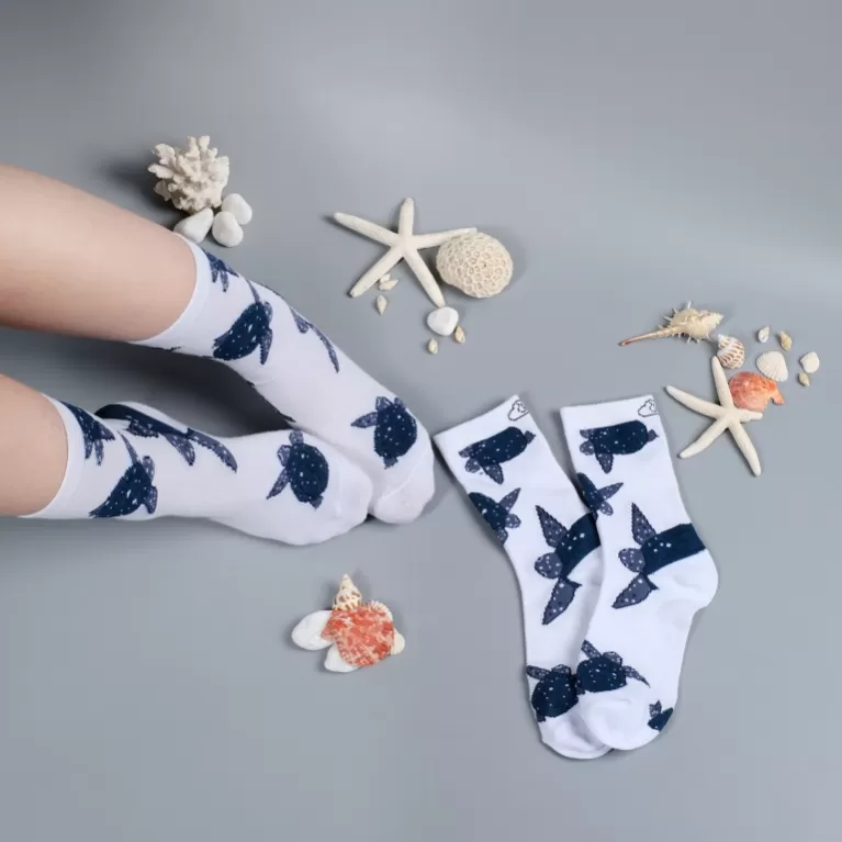 tất/vớ rùa da, vớ họa tiết động vật, tất trắng họa tiết, vớ cổ cao ôm chân, tất trắng nam nữ, tất unisex