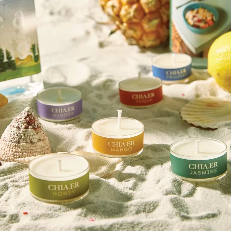 nến thơm tealight “try me”, chia kandles, chus