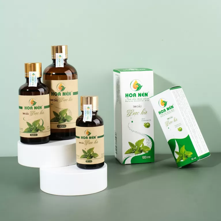 tinh dầu bạc hà, hương mát lạnh, thư giãn cơ thể, không chứa chất bảo quản, an toàn khi sử dụng, giải toả căng thẳng, tinh dầu thiên nhiên, tinh dầu hoa nén, chus