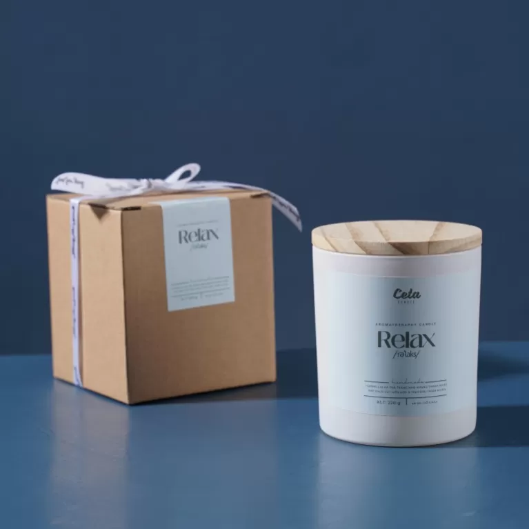 relax, nến thơm bấc cotton, ceta candle, chus