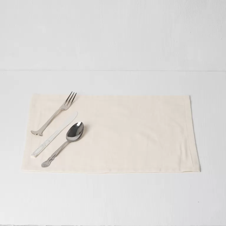 khăn lót đĩa linen trơn, giữ bàn ăn sạch sẽ, dễ dàng làm sạch, có thể giặt máy, tạo điểm nhắn cho bữa ăn, thủ công