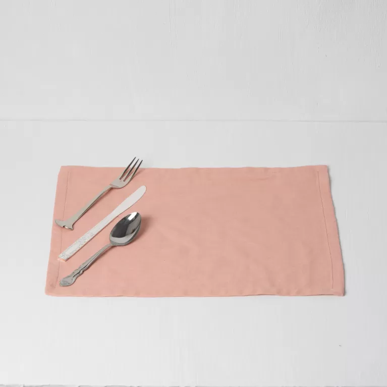 khăn lót đĩa linen trơn, giữ bàn ăn sạch sẽ, dễ dàng làm sạch, có thể giặt máy, tạo điểm nhắn cho bữa ăn, thủ công