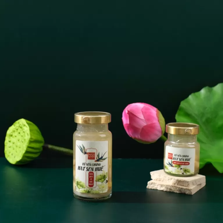 bird's nest with hue lotus seeds, mộc truly huế, chus