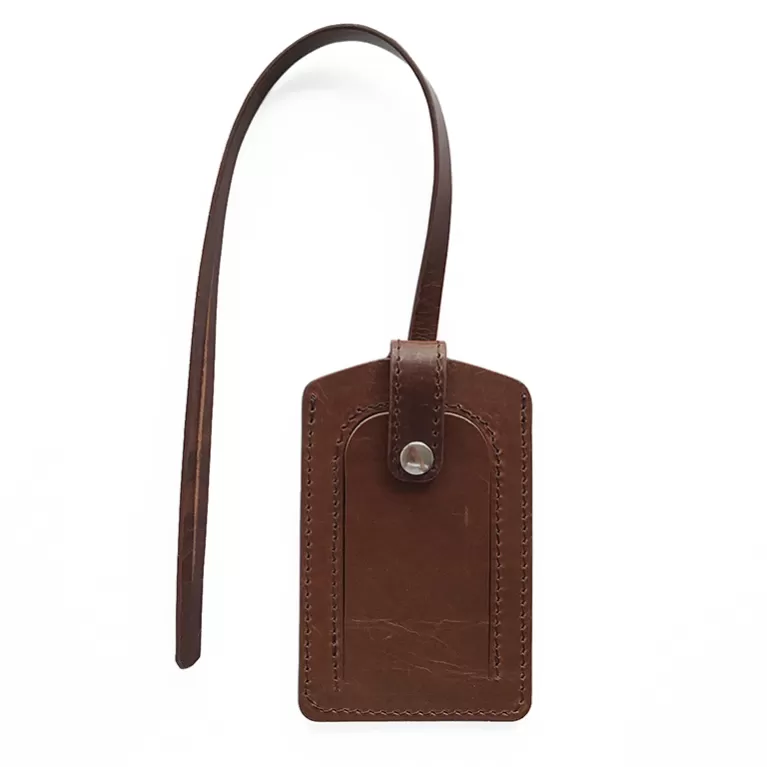 tag da 2 lớp, chu du bag, leather bag tag