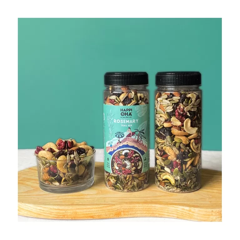 rosemary trail mix, mixed dried fruit and nuts, sugar-free cereal, herbal mix cereal, diet cereal, nutritious food