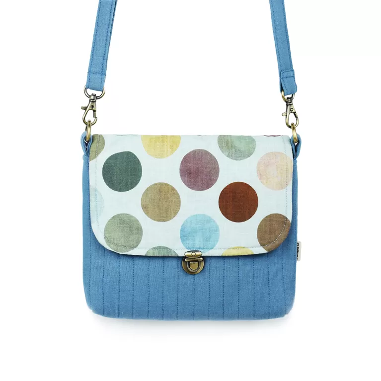 messenger crossbody bag, soft cotton material, youthful style, vibrant patterns and colors, easy to mix and match