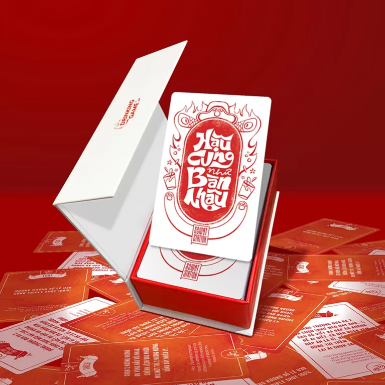 bộ bài game “hậu cung như bàn nhậu”, bộ bài 69 lá, trò chơi bàn nhậu, bài tây drinking game, bộ bài game song ngữ
