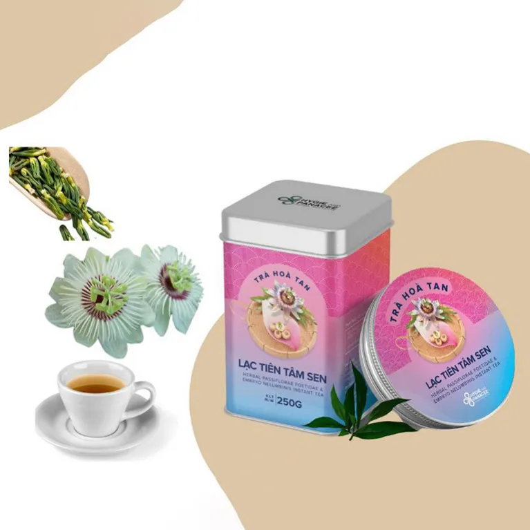 trà hoà tan lạc tiên tâm sen, hygie and panacee, chus