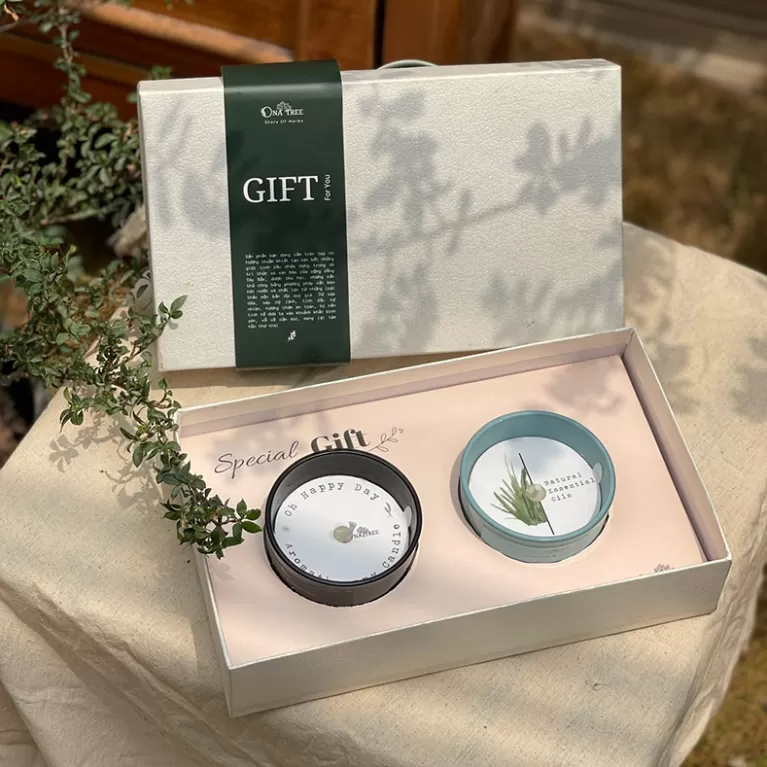 set nến thơm tinh dầu, onatree, chus