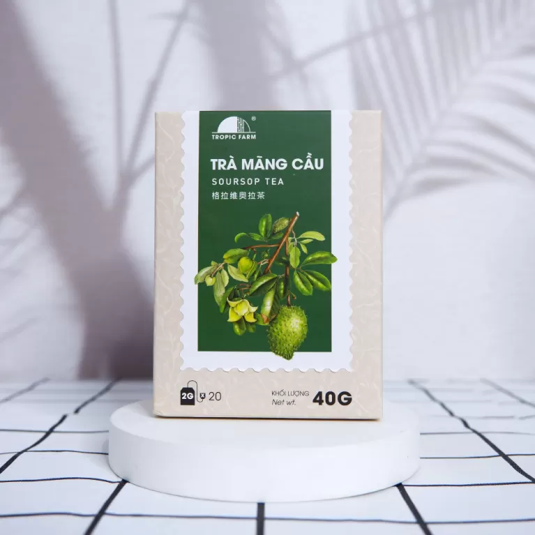 trà mãng cầu xiêm, tropic farm, chus