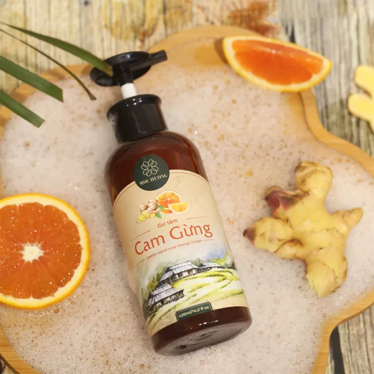 orange ginger castile liquid soap, liquid soap, castile soap, antibacterial soap, cleanse skin, natural essential oils