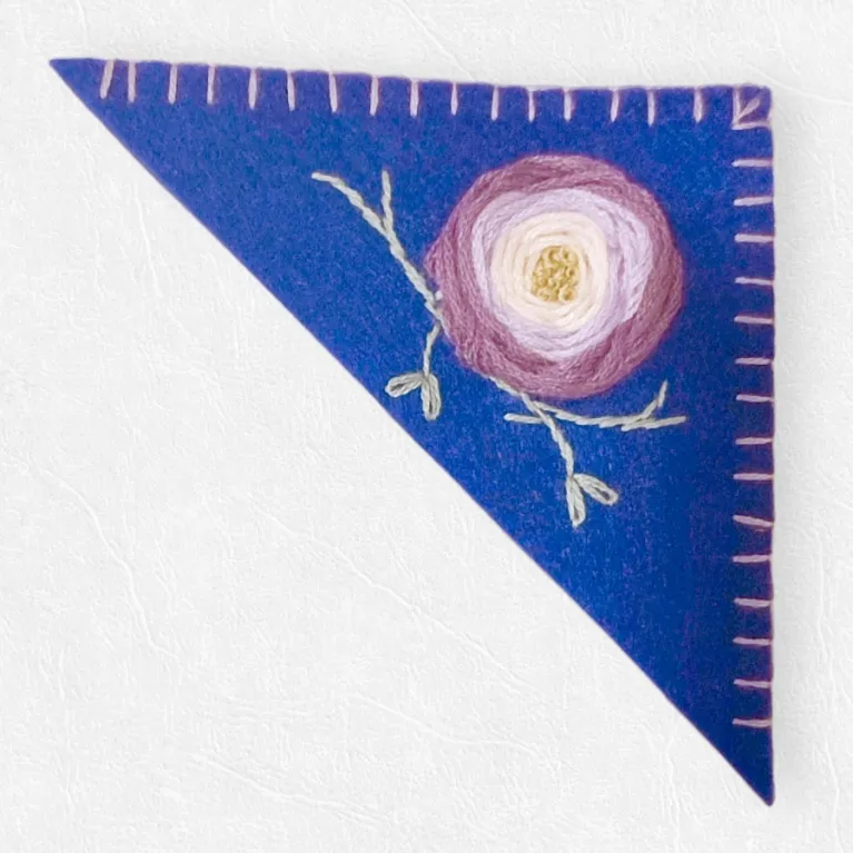 fabric corner bookmark, various designs 1, diverse and eye-catching patterns, durable felt fabric, meticulous hand embroidery technique