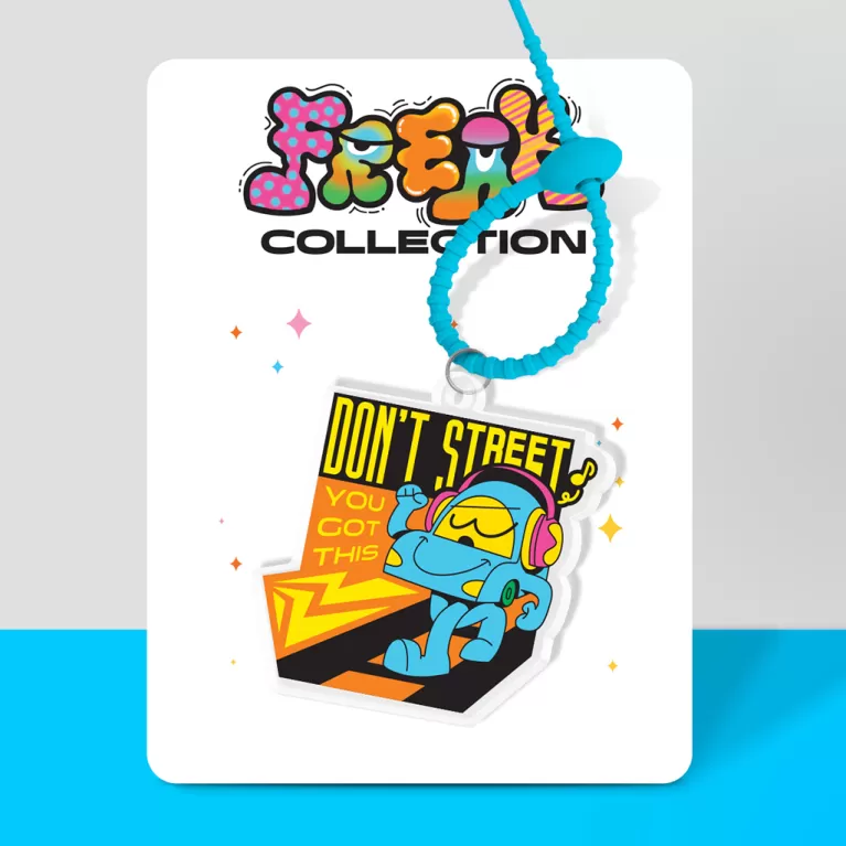 [limited edition] sowat freak keychain, sowat freak collection, playful images, vibrant colors, impressive keychain accessories
