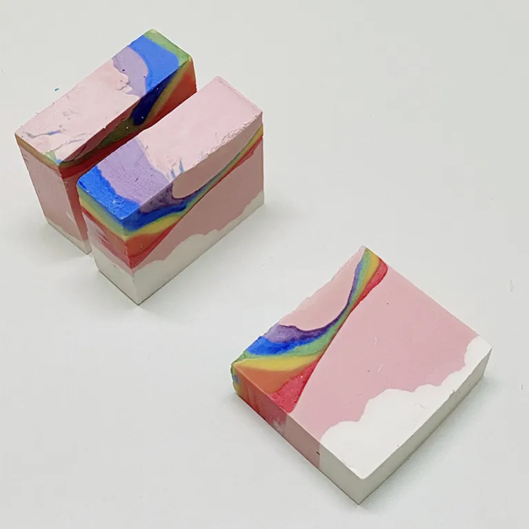 cloud and rainbow handmade soap (free a soap saver bag), handmade soap, skincare soap, bathing product, gift for girlfriends