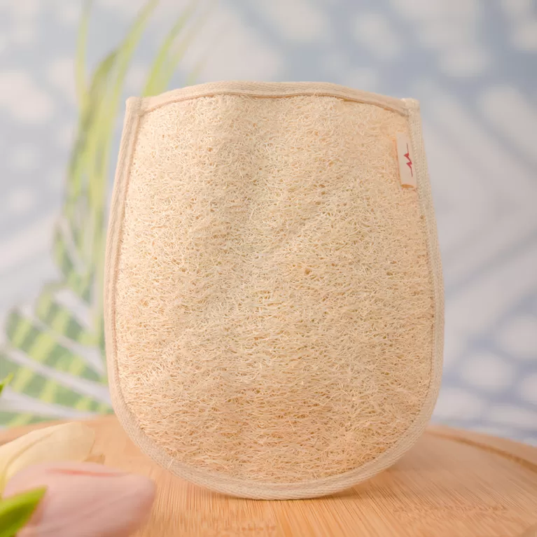 bao tay tắm xơ mướp, bao tay tẩy da chết, tẩy tế bào chết, dụng cụ tắm tiện lợi, giúp dưỡng da trắng mịn