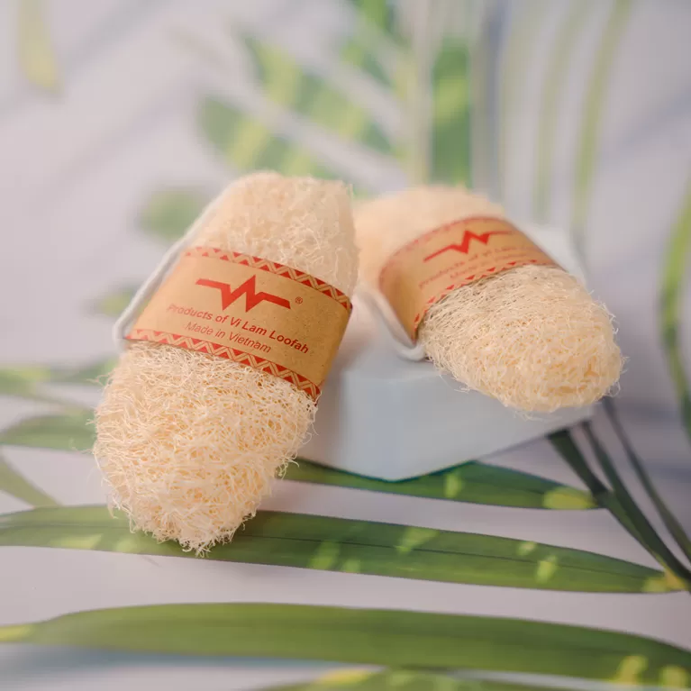 xơ mướp nguyên trái, sử dụng được nhiều mục đích khác nhau, làm bông tắm tẩy tế bào chết, dụng cụ làm sạch đa năng, an toàn cho da