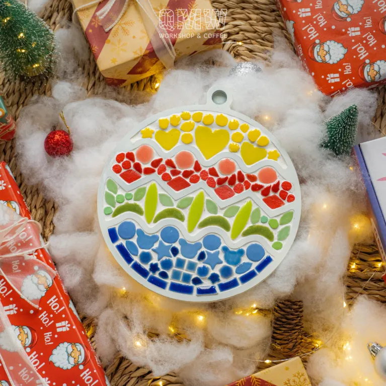 snowball diy mosaic kit for kids, premium handmade kit, toy for kids, educational support, stimulates creativity
