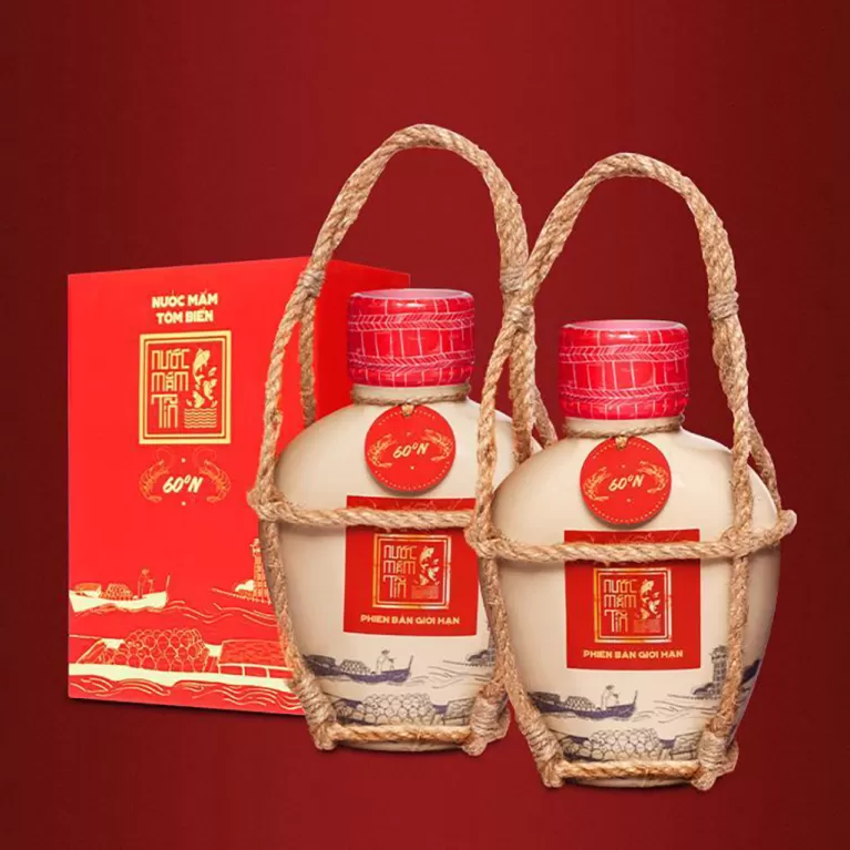 Cặp 2 Bình Nước Mắm Tĩn Tôm Biển 60N, Nước Mắm Tĩn - CHUS