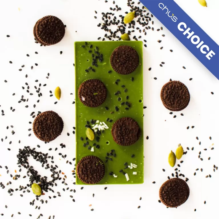 Thanh Chocolate Bark Matcha, PPG Handmade Chocolate, chus