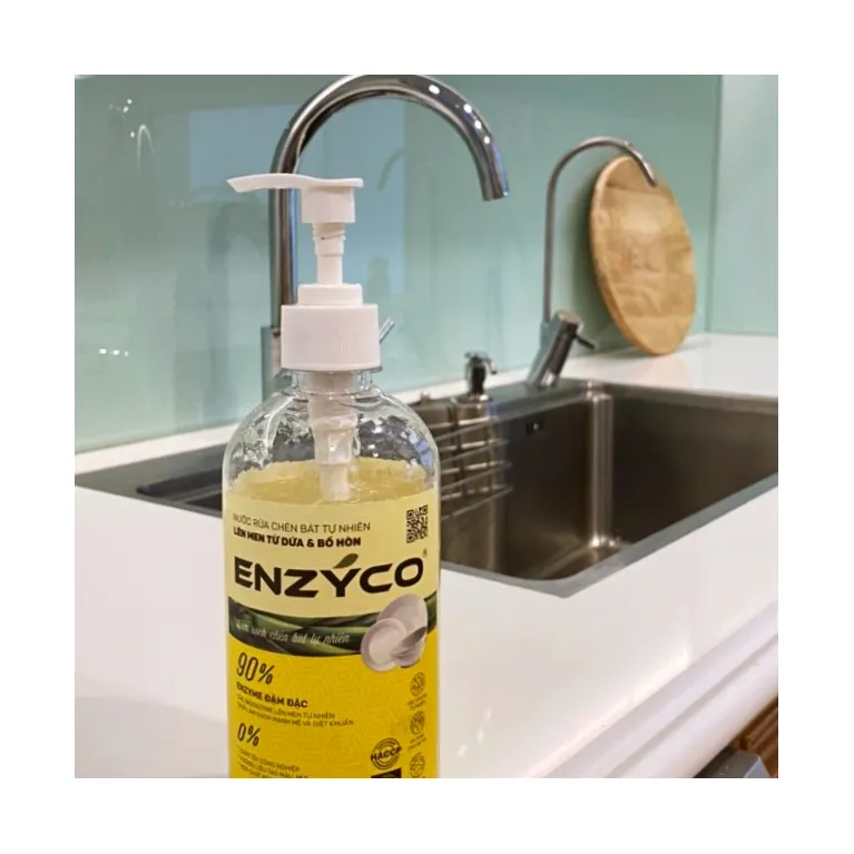 combo sạch lành, nước rửa bát và nước ngâm rau củ quả tự nhiên bằng enzyme từ dứa, bảo vệ sức khoẻ gia đình bạn, thành phần tự nhiên