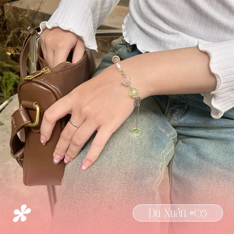 simple 05 bracelet, du xuan collection, cute handmade bracelet, delicate and sweet beauty, charming and feminine style