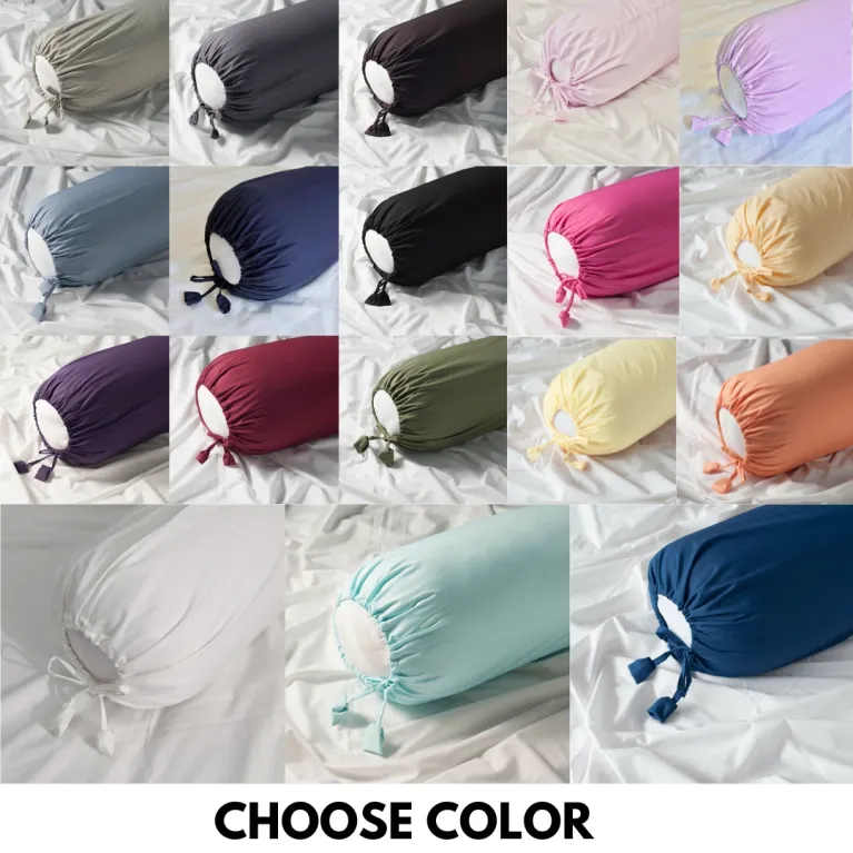 bao gối ôm cotton cao cấp, nhiều lựa chọn màu sắc, chất liệu mềm mịn, dễ dàng vệ sinh, không bị phai màu và xù lông