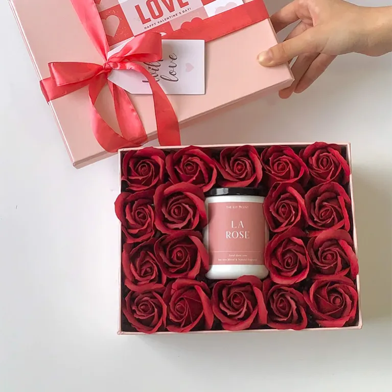 French Rose Gift Box, Scented Gift, Romantic Gift, Luxury Gift, Scented Candle Gift, Gift For Her