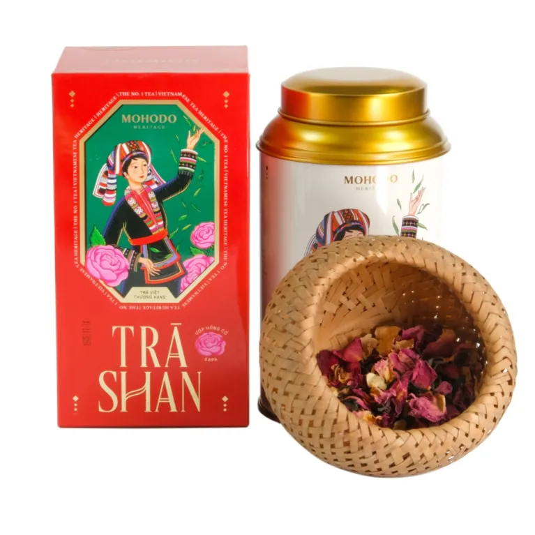Ancient Rosebud Shan Snow Black Tea, 80Gr, Indulge In The Refined Taste Of The Northwestern Mountains, Vietnamese Tea, Perfect Gift For Any Occasion