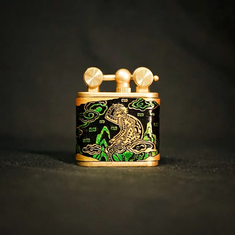 Monkey Admiring The View Hand-Drawn Leather Lighter,  Personalized Engraved Lighters, A Symbol Sharpness And Insight, 12 Chinese Zodiacs, Personalized Gifts